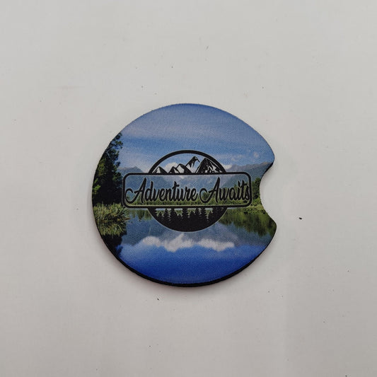 Adventure Awaits Car Coaster - JP Graphics