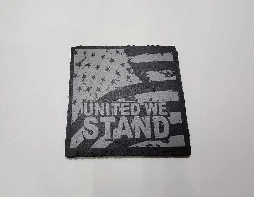Slate Coaster Set (Laser Engraved) - JP Graphics