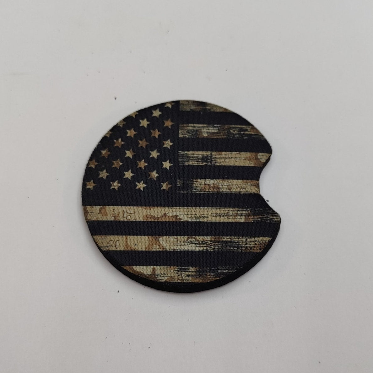 US Flag Sand Color Car Coaster - JP Graphics