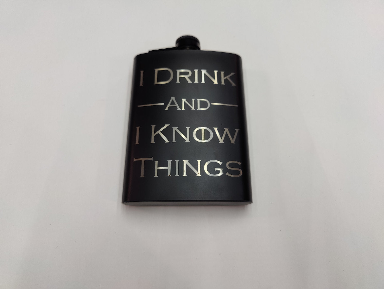 I Drink & I Know Things Flask - JP Graphics