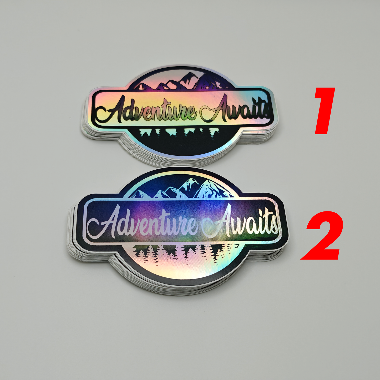 Adventure Awaits 3" Holographic Sticker