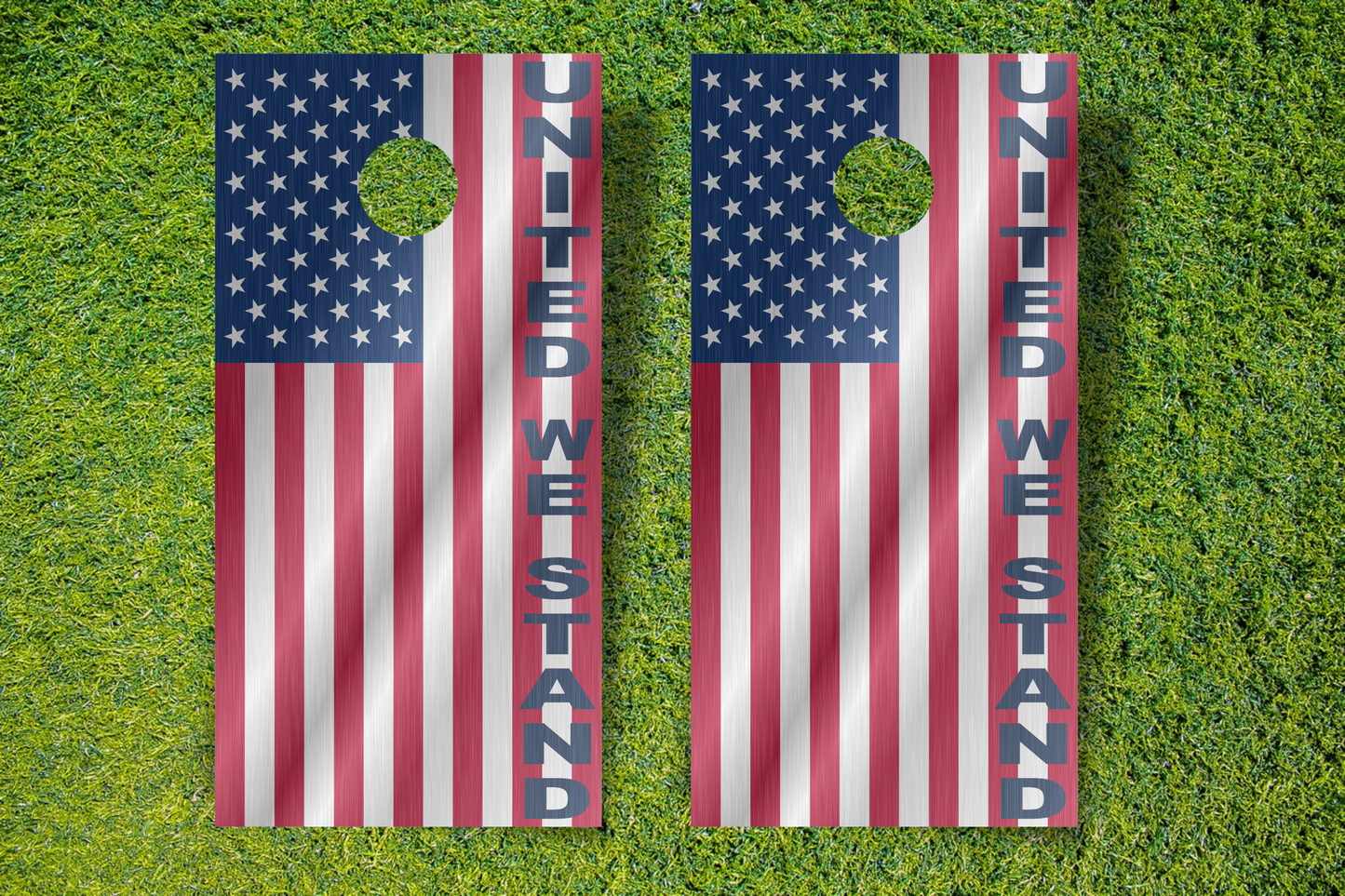 United We Stand Cornhole Wraps