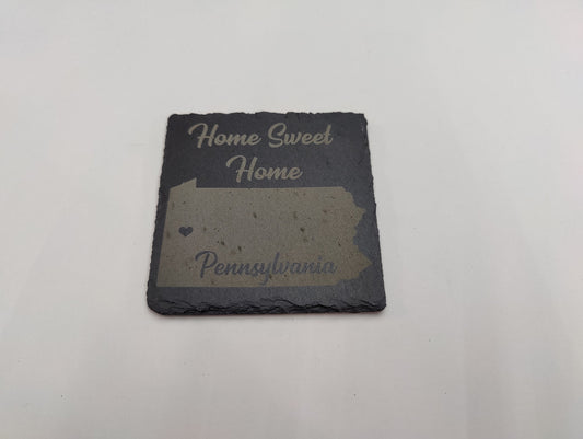 Pennsylvania Slate Coaster - JP Graphics
