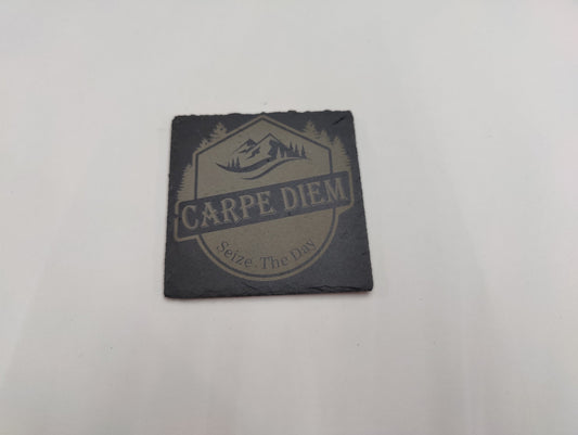 "Carpe Diem" Slate Coaster - JP Graphics