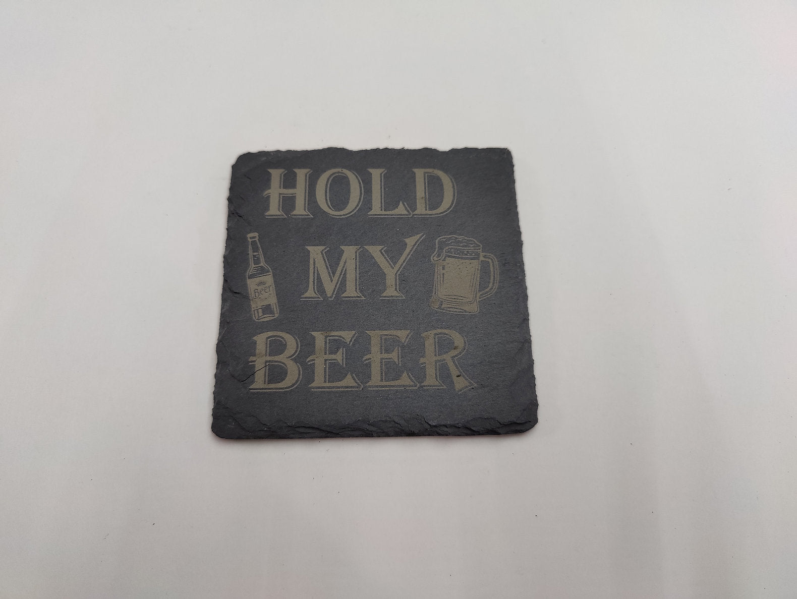 "Hold My Beer" Slate Coaster - JP Graphics